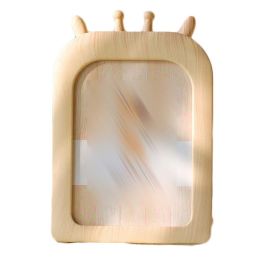 Giraffe 5x7 Imitation Wood Photo Frame Cute Baby Picture Frame Ornaments Display,Beige - Default