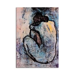 Ha's Art 100% Handmade Abstract Oil Painting Wall Art Modern Minimalist Women Picture Canvas Home Decor For Living Room Bedroom No Frame - 90x120cm