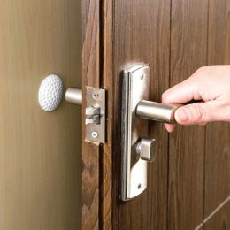 Doorknob Back Wall Protector Crash Pad Home Door Rubber Crash Mat Door Handle Bumper Kitchen Dining Bar Accessories Home Decorations - white