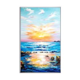 Abstract Landscape Sky Colorful Clouds Canvas Oil Painting Posters and Modern Wall Art Pictures for Living Room Bedroom Aisle - 75x150cm