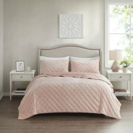 Full/Queen Comforter;   A variety of styles - Pink Blush Velvet