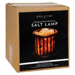 Evolution Salt Crystal Salt Lamp - Wooden Basket - 1 Count - 1702109
