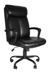 Free Shipping soft Padded Mid-Back Office Computer Desk Chair with Armrest; Leather office Chair ; PU faux leather;  till function 90-110 degree; blac