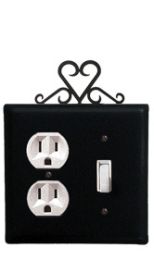 Heart - Single Outlet and Switch Cover - EOS-51