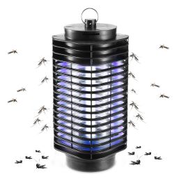 Electric Bug Zapper UV Light Flying Zapper Insect Killer Lamps Pest Mosquito Fly Trap Catcher - Black