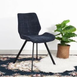 Fabric Side Chair (Set of 2) - Dark Blue