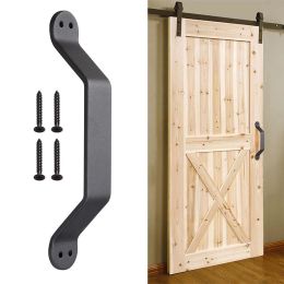 8.9 Steel Barn Door Handle/Black - LA01