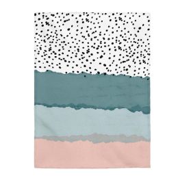 Abstract Lines Plush Throw Blanket - 3 sizes - 30" x 40"
