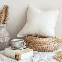 Linen Throw pillow;  18x18 inch Linen Accent Pillow - Terracotta