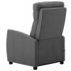 Electric Massage Reclining Chair Light Gray Fabric - Grey