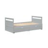 THE TWIN BED CAN BE EXPANDED WITH 2 DRAWERS - as pic