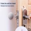 Doorknob Back Wall Protector Crash Pad Home Door Rubber Crash Mat Door Handle Bumper Kitchen Dining Bar Accessories Home Decorations - white
