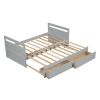 THE TWIN BED CAN BE EXPANDED WITH 2 DRAWERS - as pic
