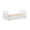 THE TWIN BED CAN BE EXPANDED AND 2 DRAWERS FOR WHITE COLOR - as pic